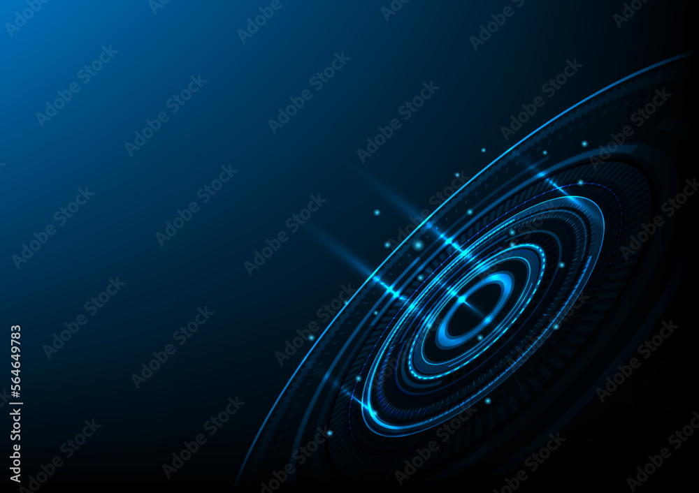 circle futuristic technology blue background modern circle futuristic technology blue background modern