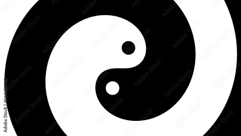 Oriental Yin and Yang Symbol background Loop Oriental Yin and Yang Symbol background Loop