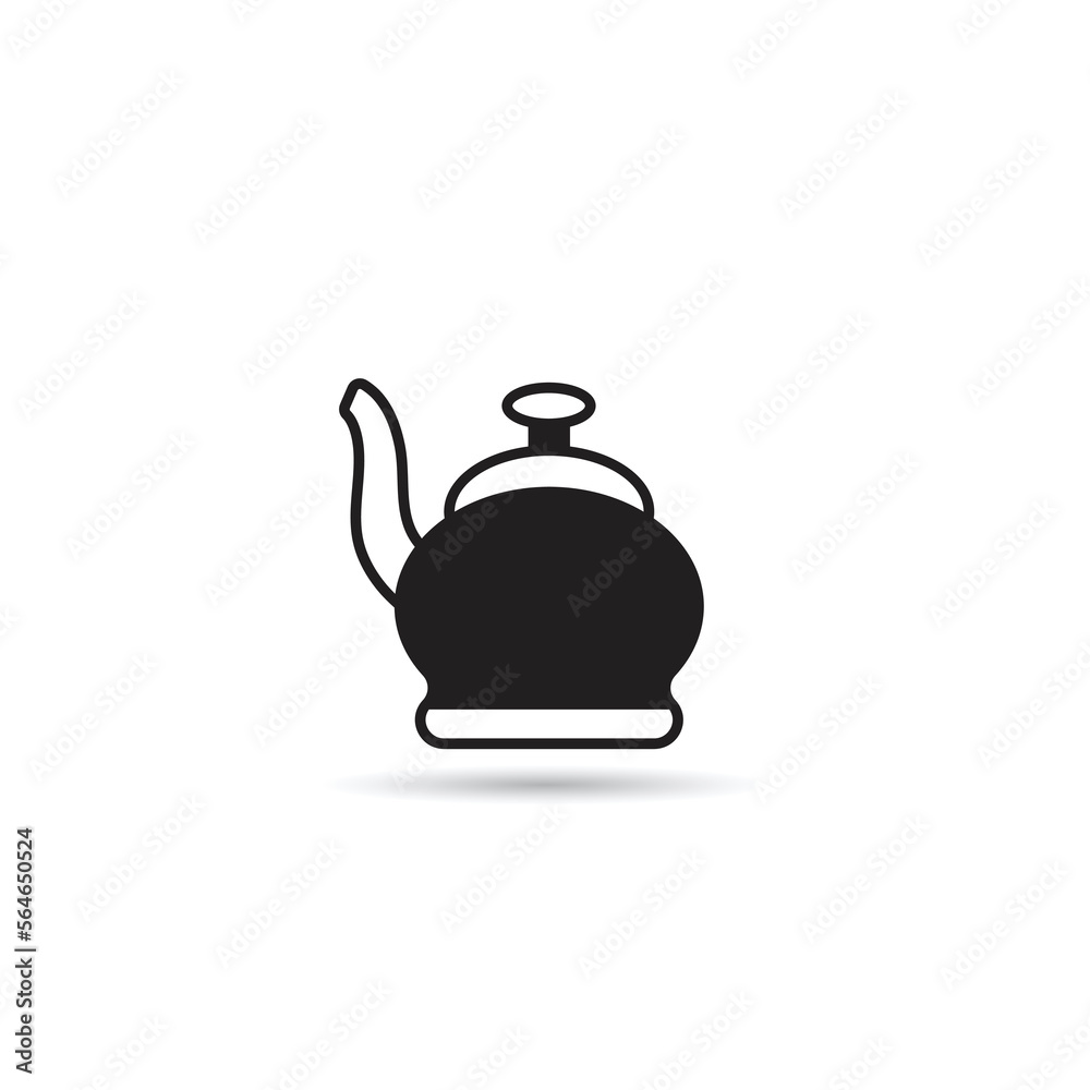kettle icon on white background kettle icon on white background