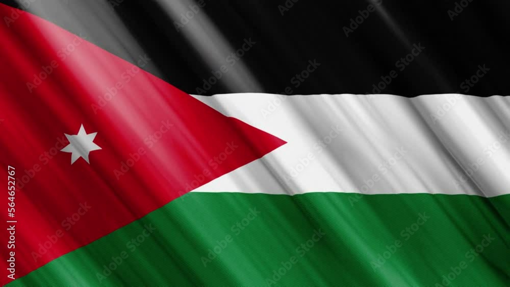 official waving flag of kingdom of jordan, independence day concept, 4K official waving flag of kingdom of jordan, independence day concept, 4K