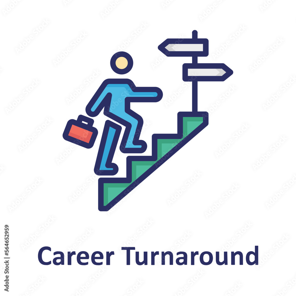 Career, career turnaround Vector Icon which can easily modify or edit
Career, career turnaround Vector Icon which can easily modify or edit