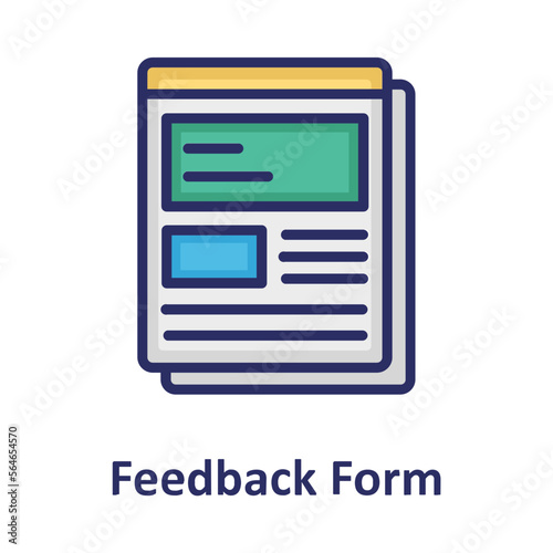 Contract, feedback form Vector Icon Fully Editable 