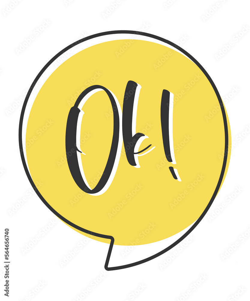 Ok sign comic speech bubble in pop art style. Comic speech. Dialog window. Yellow banner for sale. Ok sign comic speech bubble in pop art style. Comic speech. Dialog window. Yellow banner for sale.