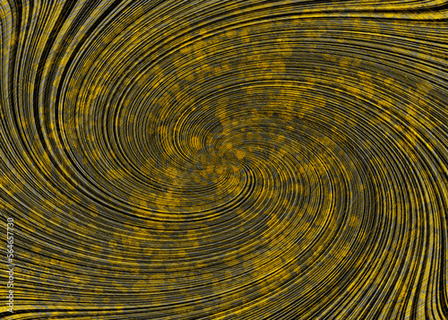 Black and yellow abstract background of blurred lines