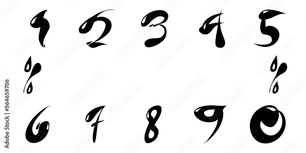 Sale off discount promotion numbers set made of realistic Discount abstract Vector for your unique sale poster, advertising banner Sale off discount promotion numbers set made of realistic Discount abstract Vector for your unique sale poster, advertising banner