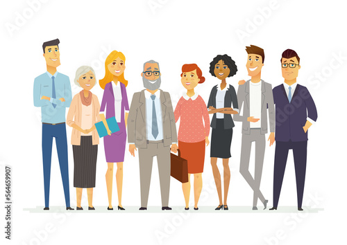 Business team - cartoon people character illustration