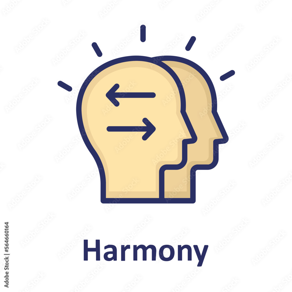 Harmony, head Vector Icon

