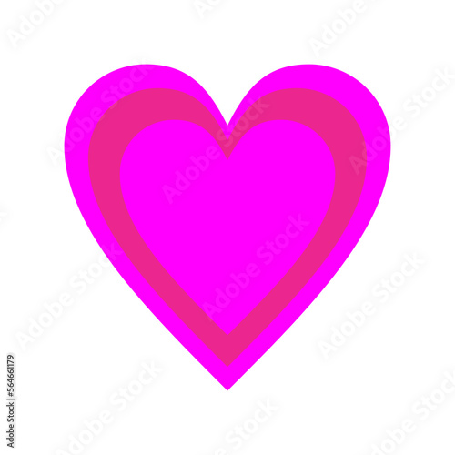 vector illustration of love with a combination of several attractive colors