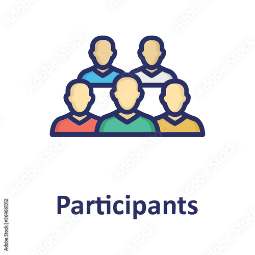 Collaboration, group Vector Icon

