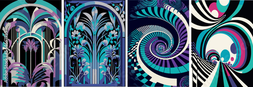  Frames and Backgrounds,  Decorative Ornaments,  Psychedelic Colors