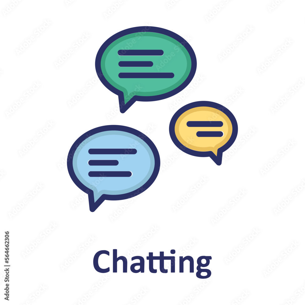 Chat bubbles, chat support Vector Icon
Chat bubbles, chat support Vector Icon