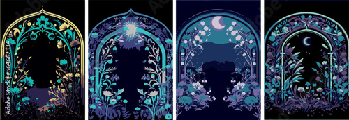  Frames and Backgrounds,  Decorative Ornaments,  Psychedelic Colors