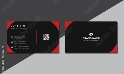 Creative minimal unique business card design, Professional business card design template.