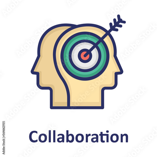 Collaboration, cooperate Vector Icon

