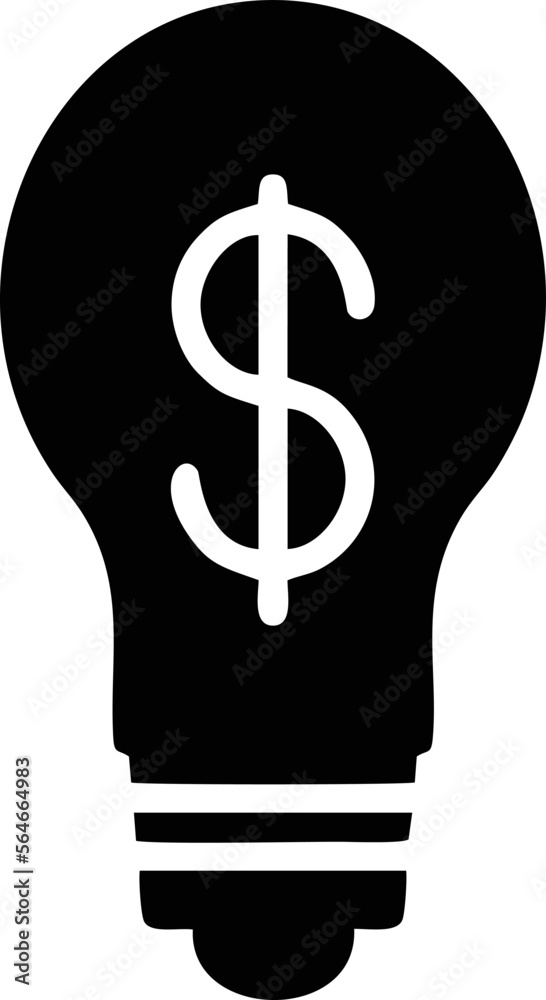 Idea icon symbol illustration vector image, creative bulb design illustration