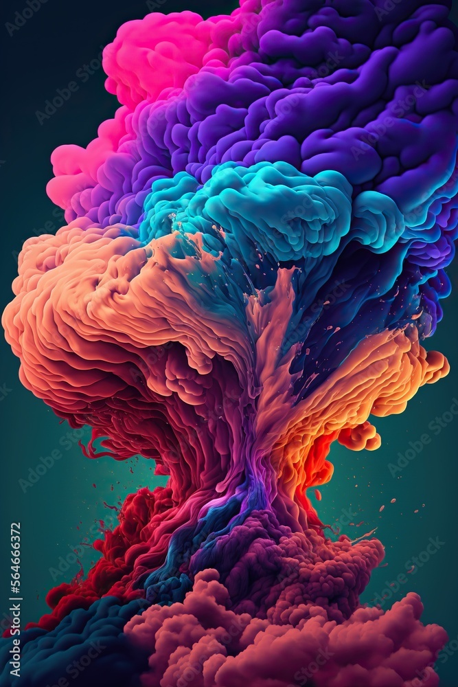 Obraz premium fantasy abstract colourful background.
