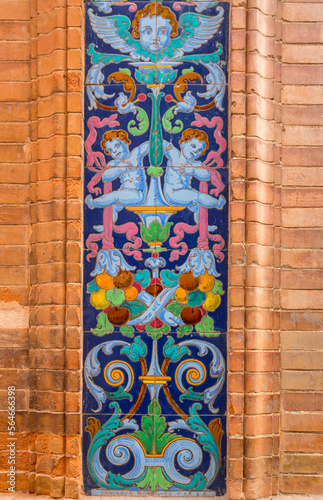Fragment of glazed Andalusi...