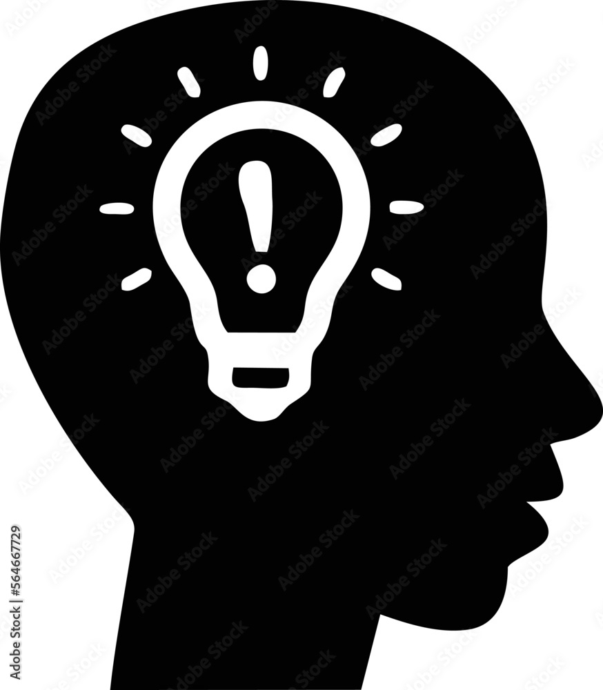 Idea icon symbol illustration vector image, creative bulb design illustration