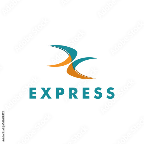 Fast Express Delivery Logo Vector. Modern Transport Logistic Logo Template  