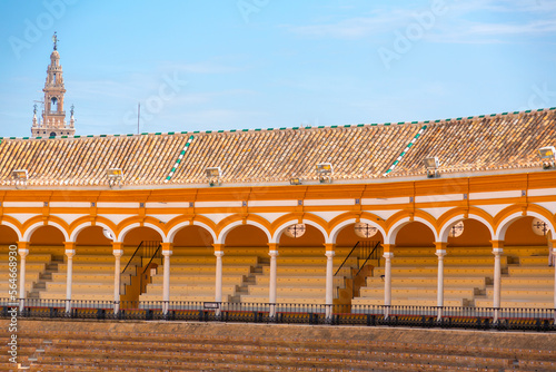 The Plaza de Toros in Seville, Andalusia, Spain photo