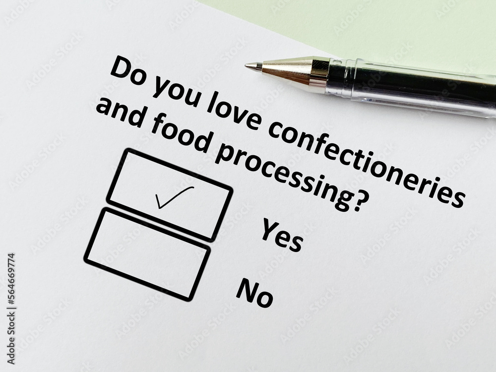 Questionnaire about food manufacturing Questionnaire about food manufacturing