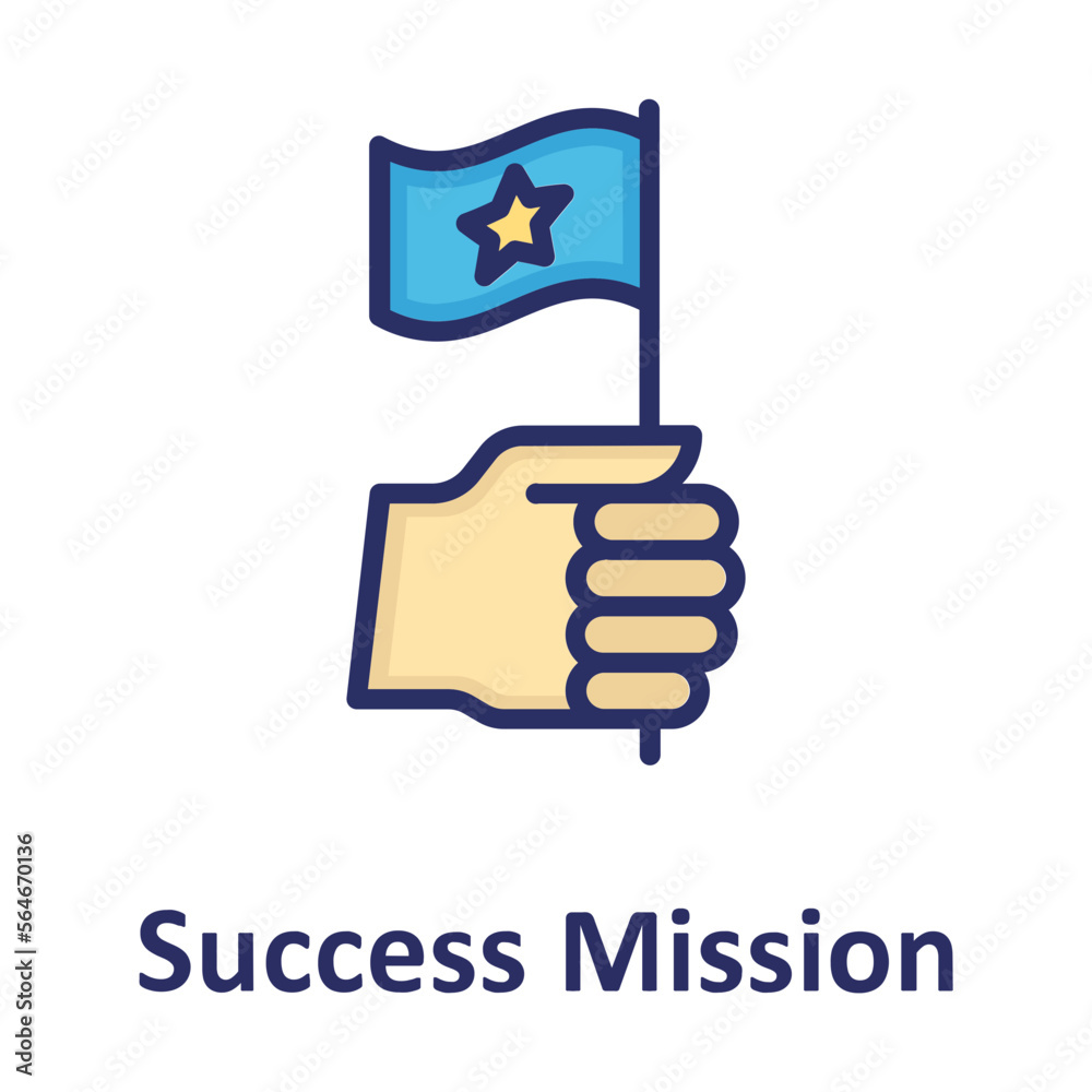 Fototapeta premium Achieve, achievement Vector Icon