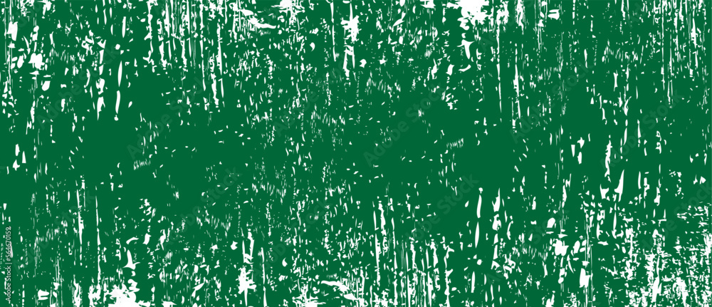 Green brush background. Green ink splash on backdrop. Brush stroke background for wallpaper, paint splatter template, dirt banner, watercolor design, dirty texture. Trendy brush background, vector