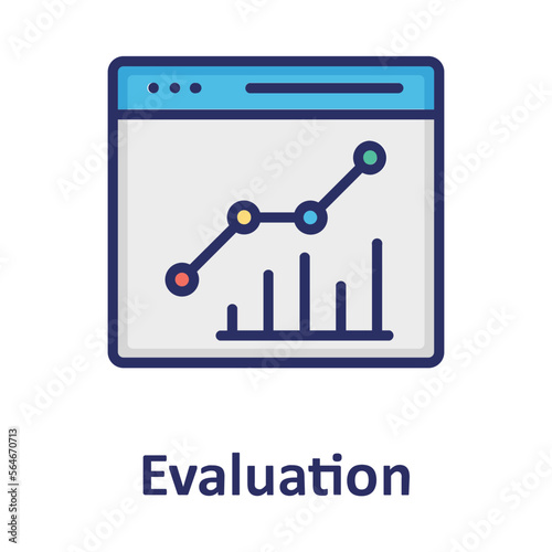 Analytics, evaluation, Vector Icon