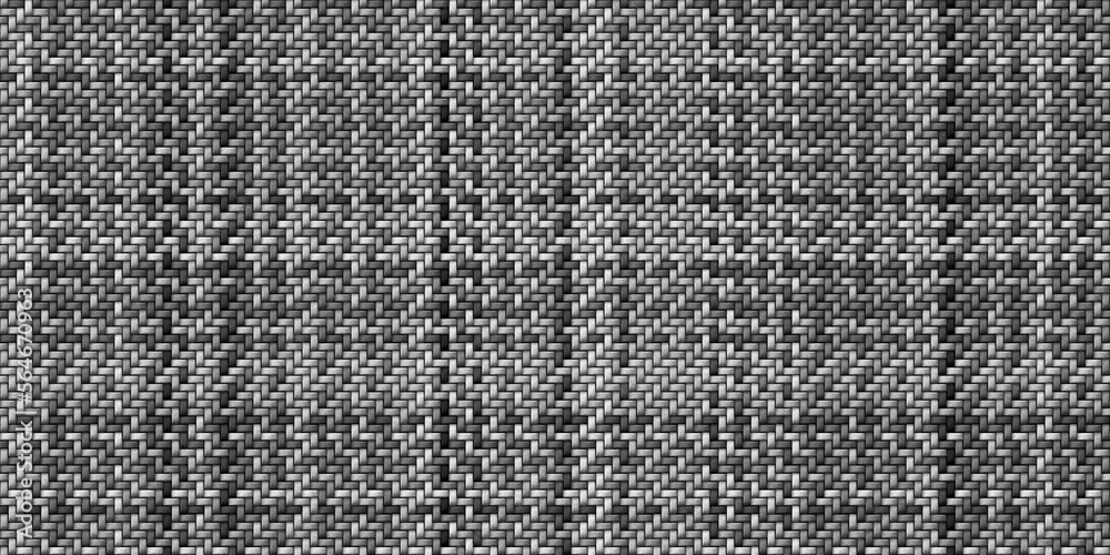 Seamless realistic bamboo basket weave repeat pattern. Wooden wicker rattan mat or thatch twill textile background texture overlay or black and white displacement, bump or height map. 3D rendering. Seamless realistic bamboo basket weave repeat pattern. Wooden wicker rattan mat or thatch twill textile background texture overlay or black and white displacement, bump or height map. 3D rendering.