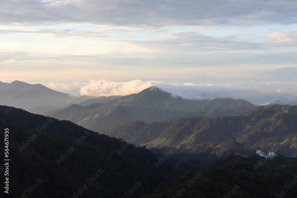 A breathtaking view in the morning from Genting Highland.
