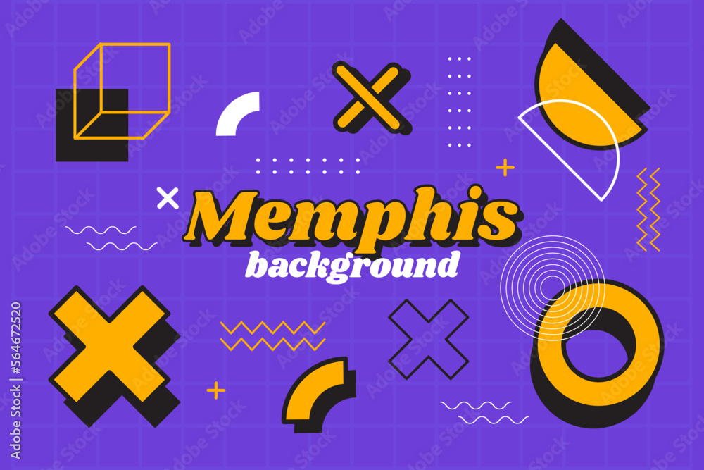 Geometric memphis background Geometric memphis background