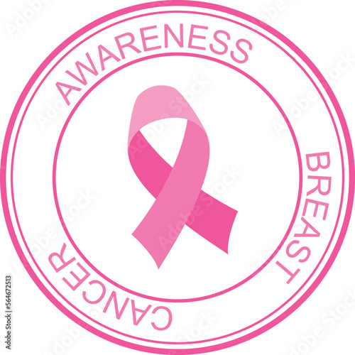 Breast cancer awereness - Rubber Stamp photo