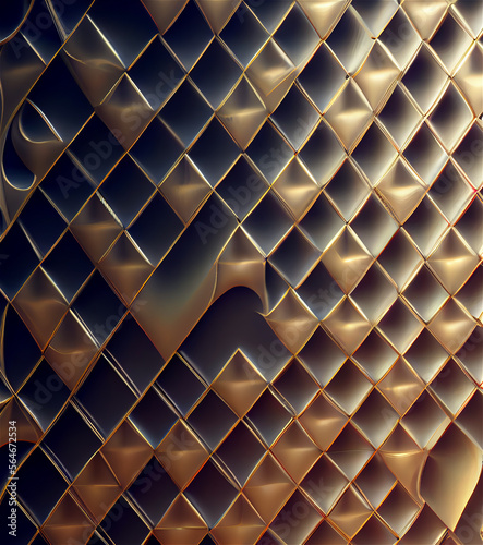 abstract modeled geometric ...