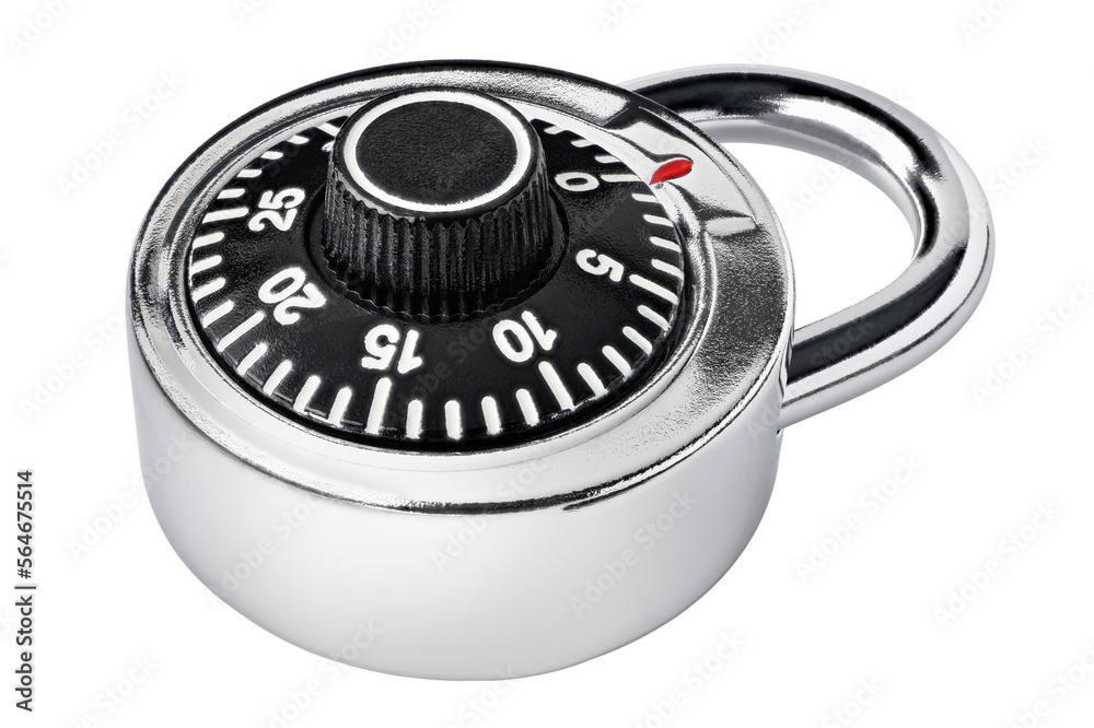 Little shiny steel combination lock Little shiny steel combination lock