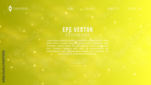 Yellow web banners templates. Presentation. Space explore. Children cartoon vector illustration. Science. Horizontal banners. EPS 10