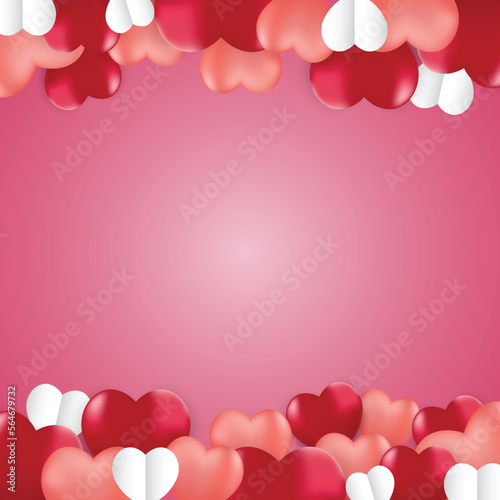 The art of passion design and decoration element, shape, banner, and template symbolizes valentine's celebration of love and romance and a happy holiday on valentines day.