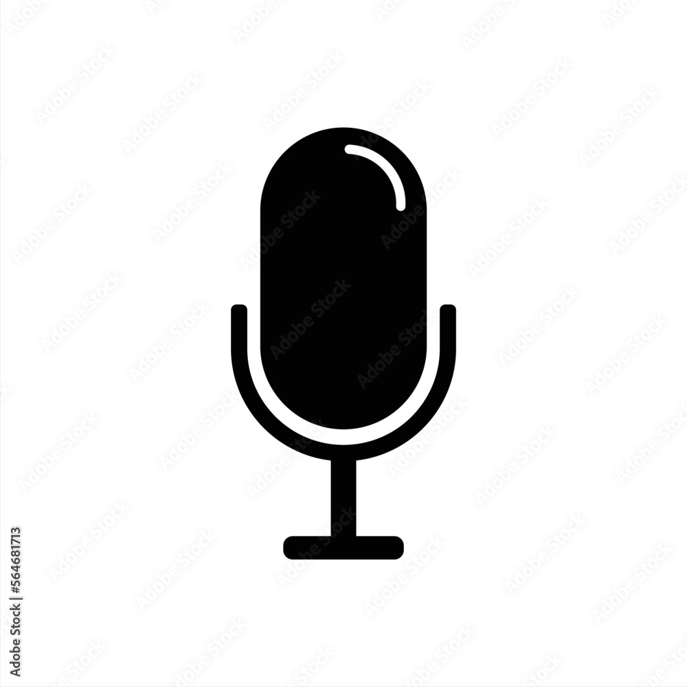 Microphone icon sign and symbol for apps and websites with transparent background PNG Microphone icon sign and symbol for apps and websites with transparent background PNG