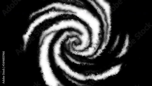 Spiral Procedural Ink transition Luma matte
