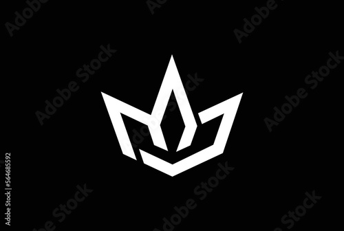 Cannabis leaf logo design, royal Cannabis logo with black back ground.