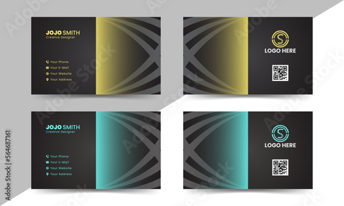 business card template Modern design business card template, minimalist elegant style template	
