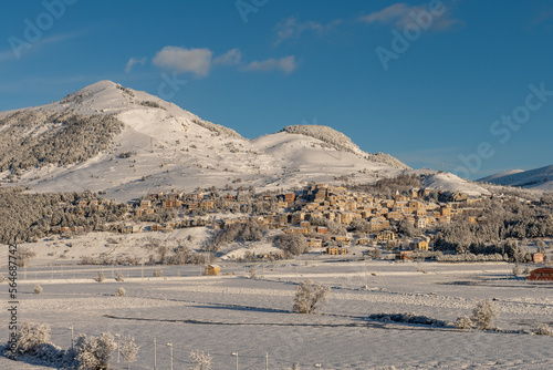 Panorama invernale di Rivisondoli - L'Aquila - Abruzzo - Italia