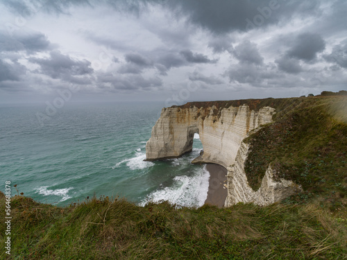 Cliffs and Natural Arch of Etretat