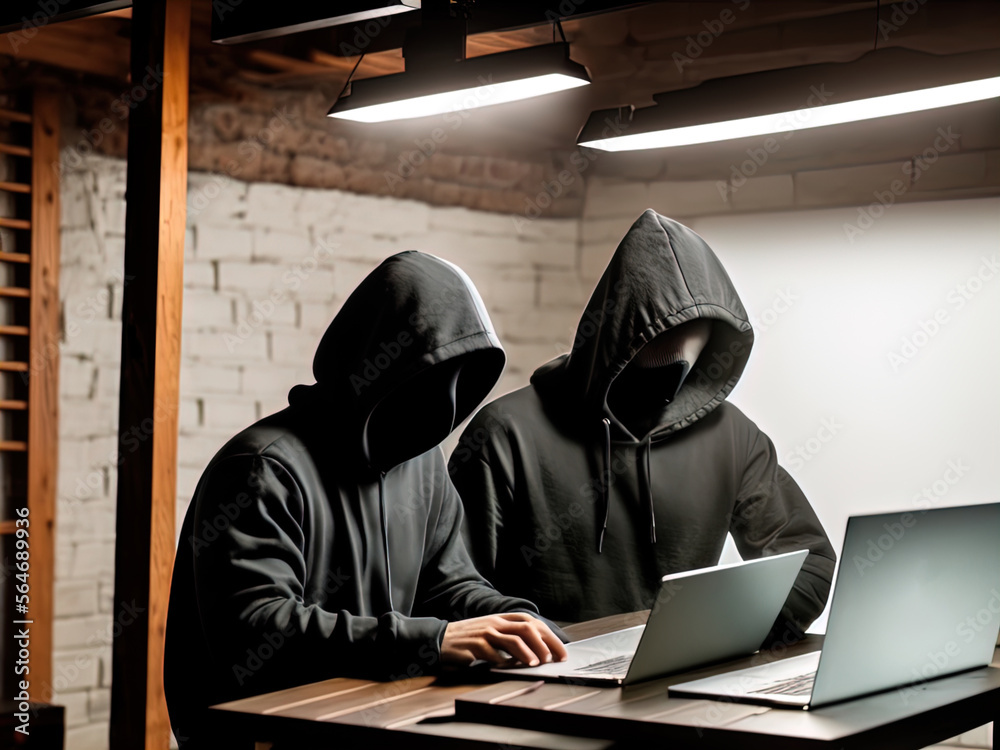 Mysterious hacker in a mask and hoodie. Mysterious hacker in a mask and hoodie.
