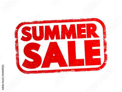 Summer Sale text stamp, concept background