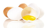 Brown and white Eggs - PNG with Transparent Background