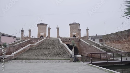 View from inside the Trepponti di Comacchio in Emilia-Romagna. photo