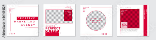 agency for social media post design and fashion, furniture for templet design creative and minimalist design trendy design four templet and multiple templates