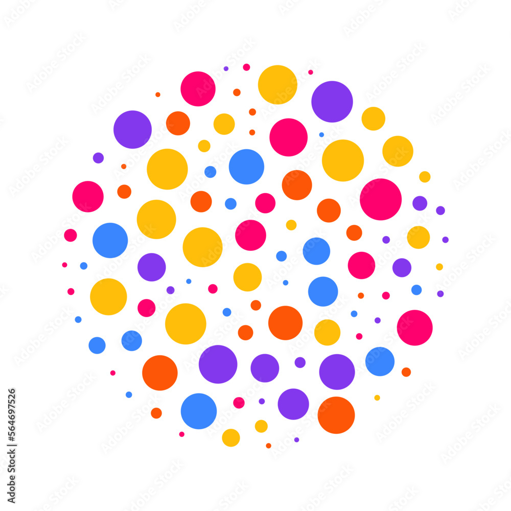 Colourful dots abstract Colourful dots abstract