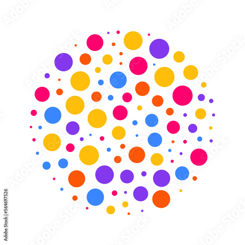 Colourful dots abstract