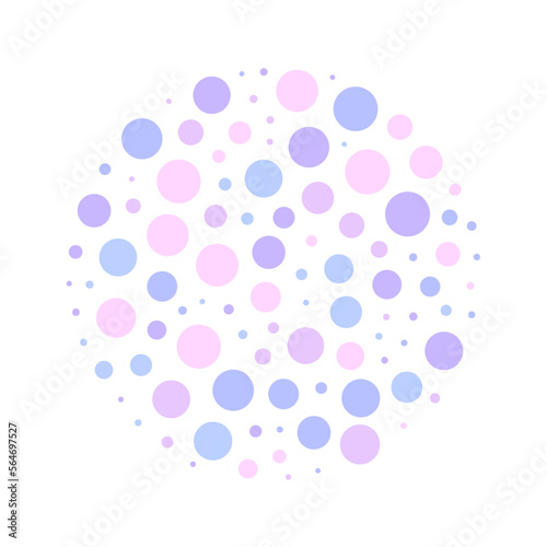 Colourful dots abstract